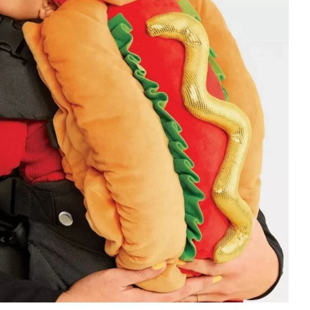 Hotdog Cover & Hat Plush 2 Pc Halloween Costume 6-24 mths